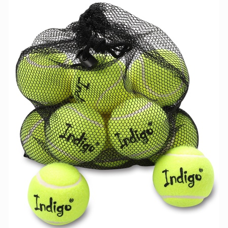 Купить Мяч для большого тенниса Indigo (12 шт в сетке) начальный уровень в Верхняяпышме 
